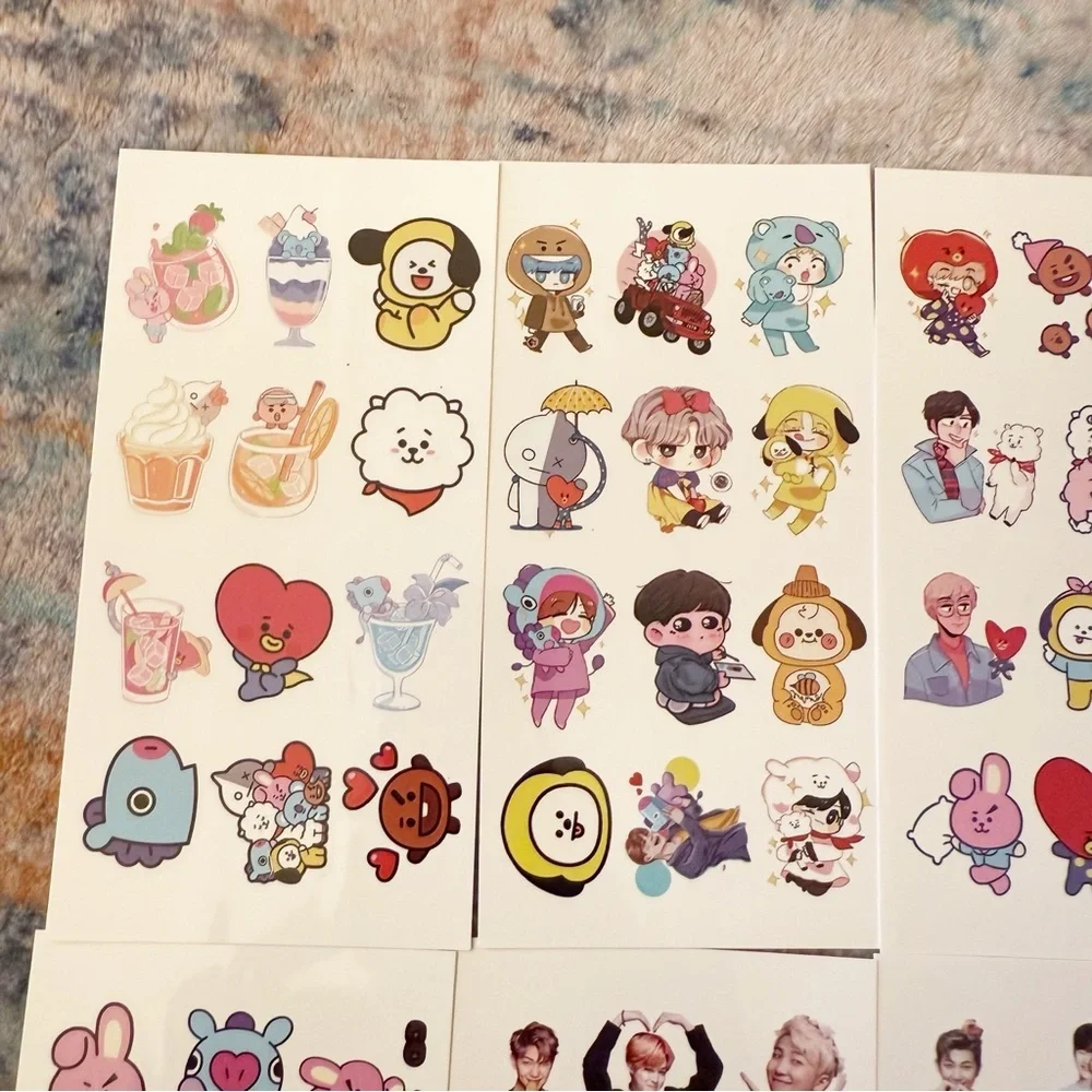 K-pop Temporary Tattoos BTS 8 sheets Army